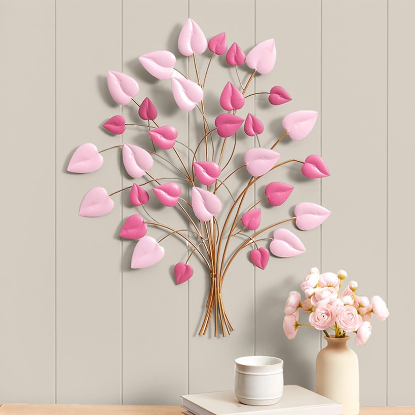 Decorative Metal Wall Tree Décor - Blue/Green, Copper, or Mauve#select-color_mauve