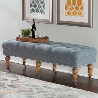 Isabelle Linen 50" Bench