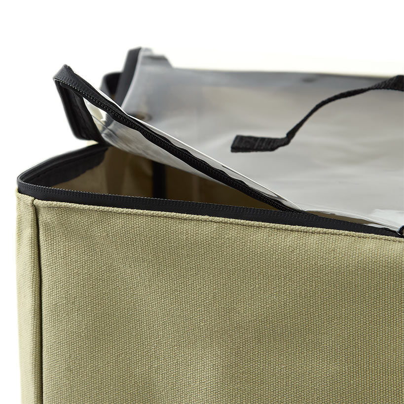 Water-Resistant Camping Organizer Bag – with Clear PVC Top