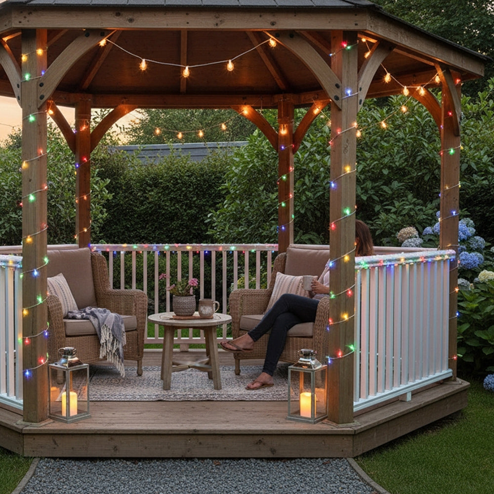 Waterproof Rope Lights With 8 Light Settings - 17 Ft