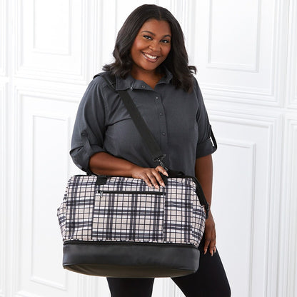 LTD Commodities Women's Plaid Travel Duffle Bag