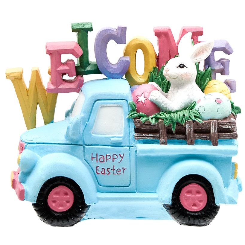 Easter Welcome Truck With Bunny Tabletop Décor