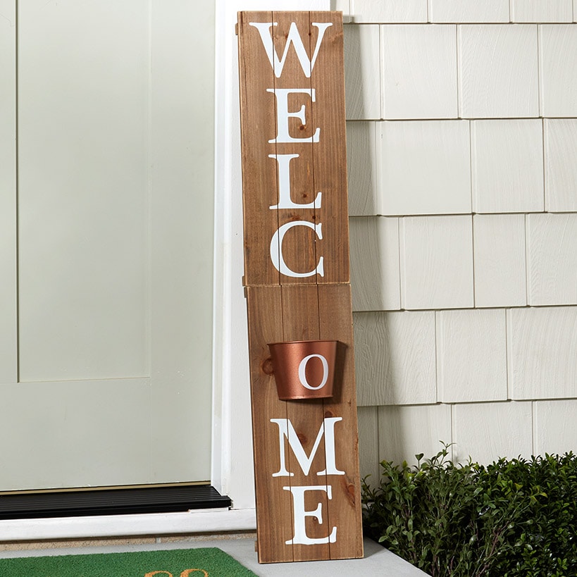 Welcome Spring Front Porch Decor#select-item_sign-with-planter