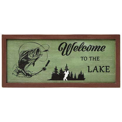 Woodland Welcome Sign Wall Art - Cabin, Lake or Woods
