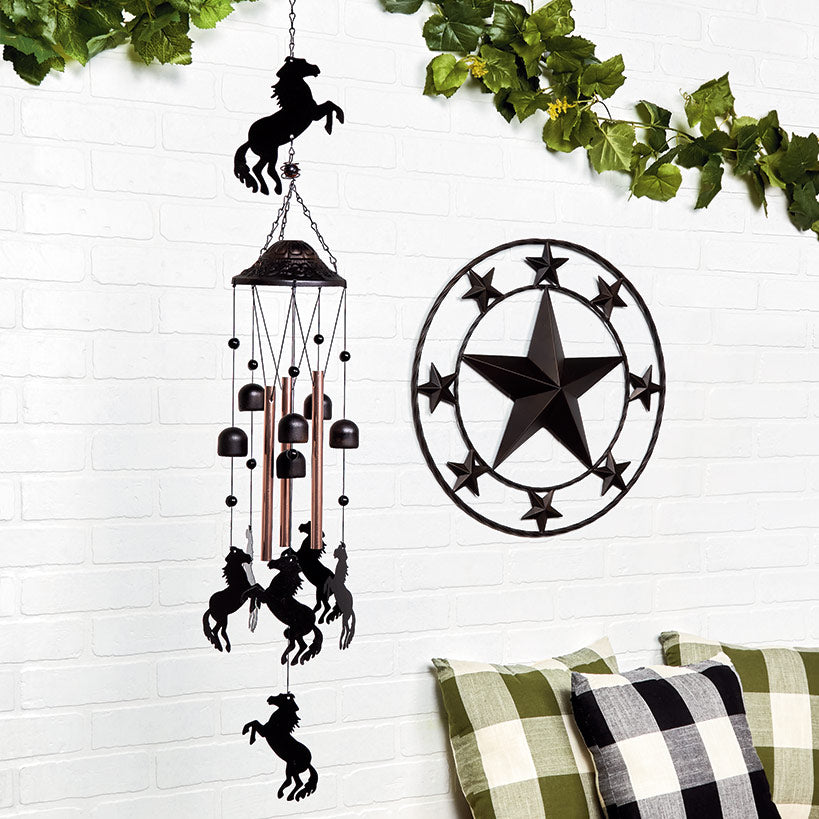 Western Theme Horse Windchime
