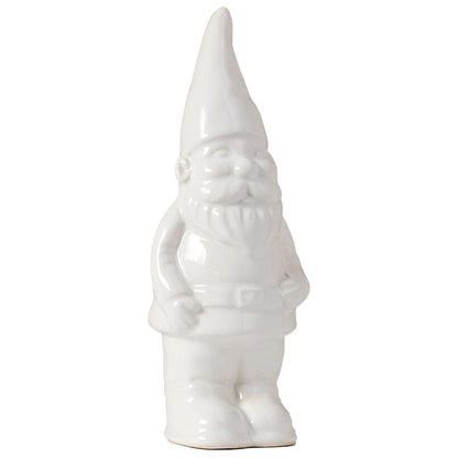 White Ceramic Gnome