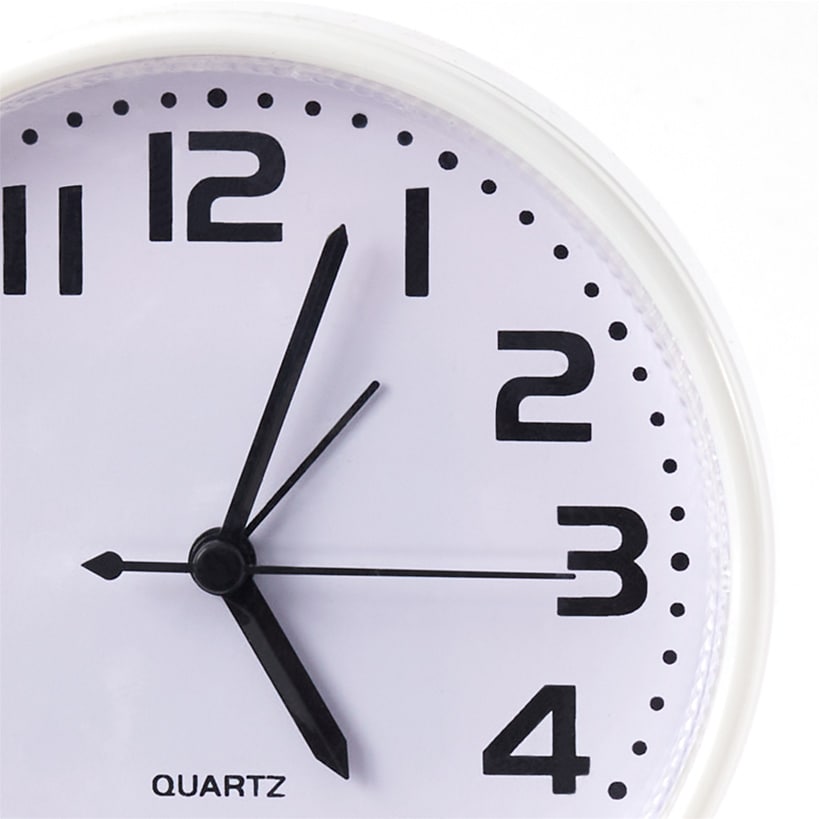 Alarm Clock with Oversized Numbers White