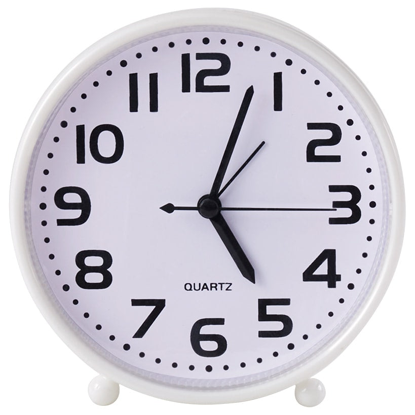 Alarm Clock with Oversized Numbers White