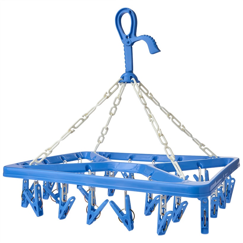 Whitmor Clip and Drip Laundry Drying Rack Hanger - with 26 Clips