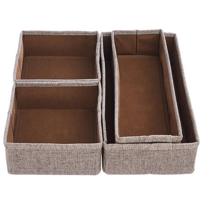 Whitmor Bedroom or Closet Drawer Organizers - Set of 4