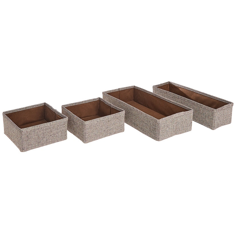 Whitmor Bedroom or Closet Drawer Organizers - Set of 4