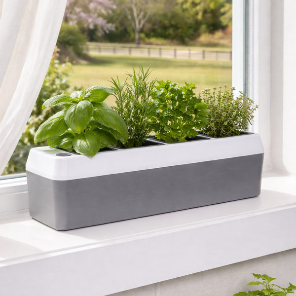 window indoor planter Lakeside Windowsill Herb Planter-Self Watering
