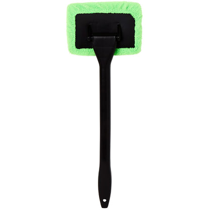 Windshield Cleaning Tool Wand With Microfiber Pad Ergonomic Handle