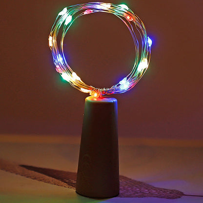 Wine Bottle Lights with Cork