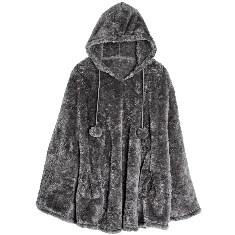 Women's Comfy Cozy Weekend Poncho#select-color_gray