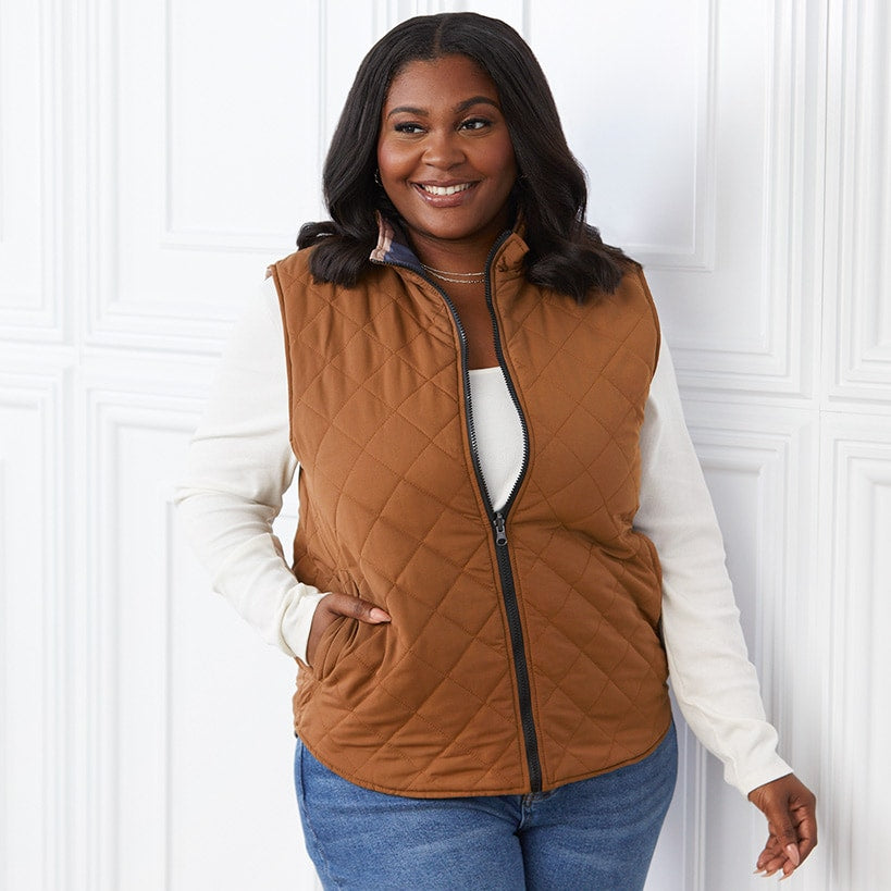 Reversible Women's Vest#select-color_brown