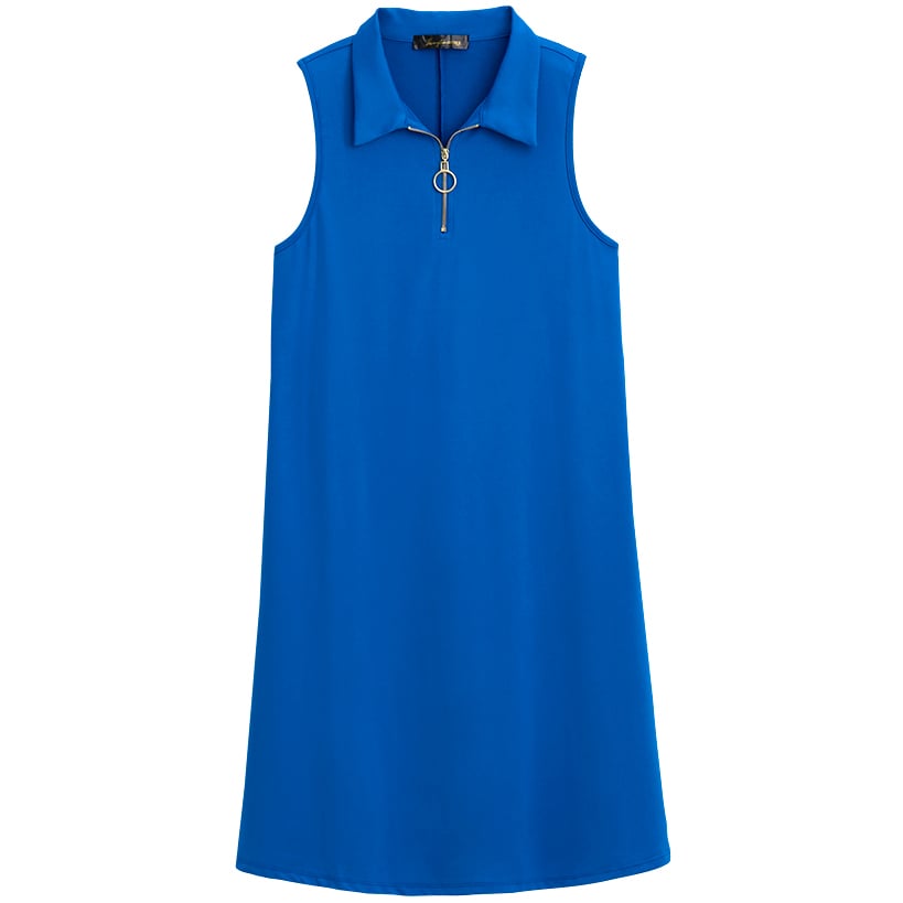 Women's Sleeveless Dress with O-Ring Zip#select-color_blue