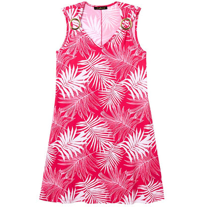 Women's Sleeveless Summer Dress with O-Rings