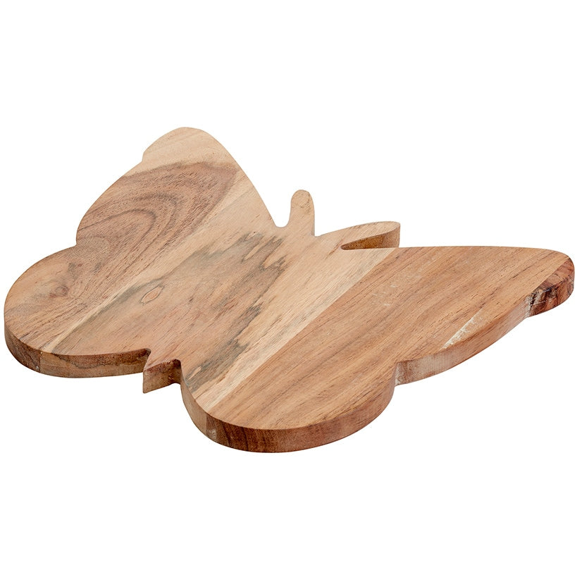 Dolly Parton Acacia Wood Butterfly Cutting and Serving Board