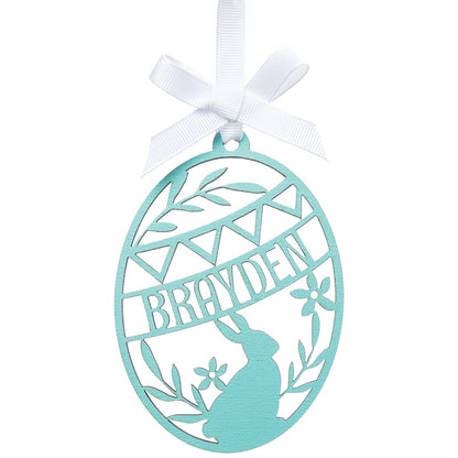 Personalized Painted Wood Easter Egg