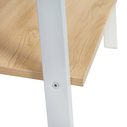 Wood and Metal A-Frame Ladder Shelf 5 Tier