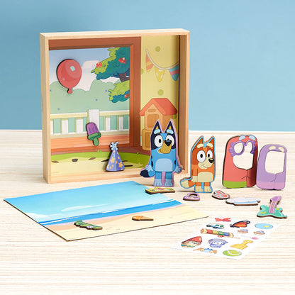 Bluey Magnetic Wooden Playset - Spark Creativity with 18-Pc. Set