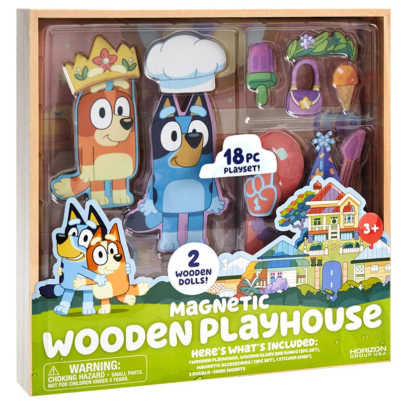 Bluey Magnetic Wooden Playset - Spark Creativity with 18-Pc. Set