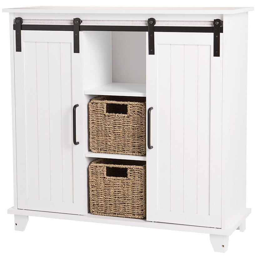 Storage Cabinet With Sliding Barn Style Door