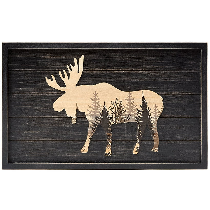 Woodland Moose Wall Decor