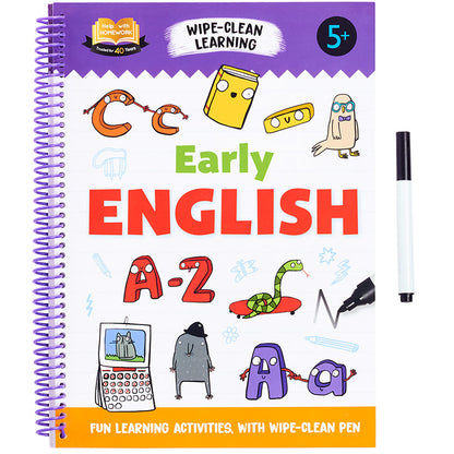 My First Wipe And Clean Workbook With Pen ABC 123 Math Or English