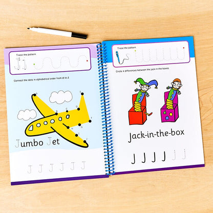 My First Wipe And Clean Workbook With Pen ABC 123 Math Or English