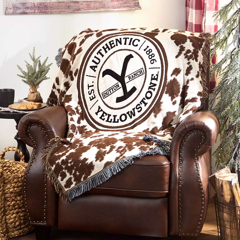 Yellowstone Woven Jacquard Throw 46" x 60"#select-throw_cattle-brand
