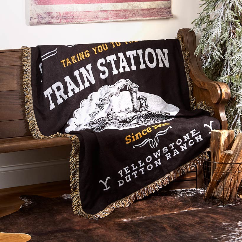 Yellowstone Woven Jacquard Throw 46" x 60"#select-throw_train-station
