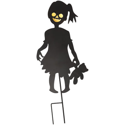 Halloween Zombie Stake Boy or Girl Silhouette