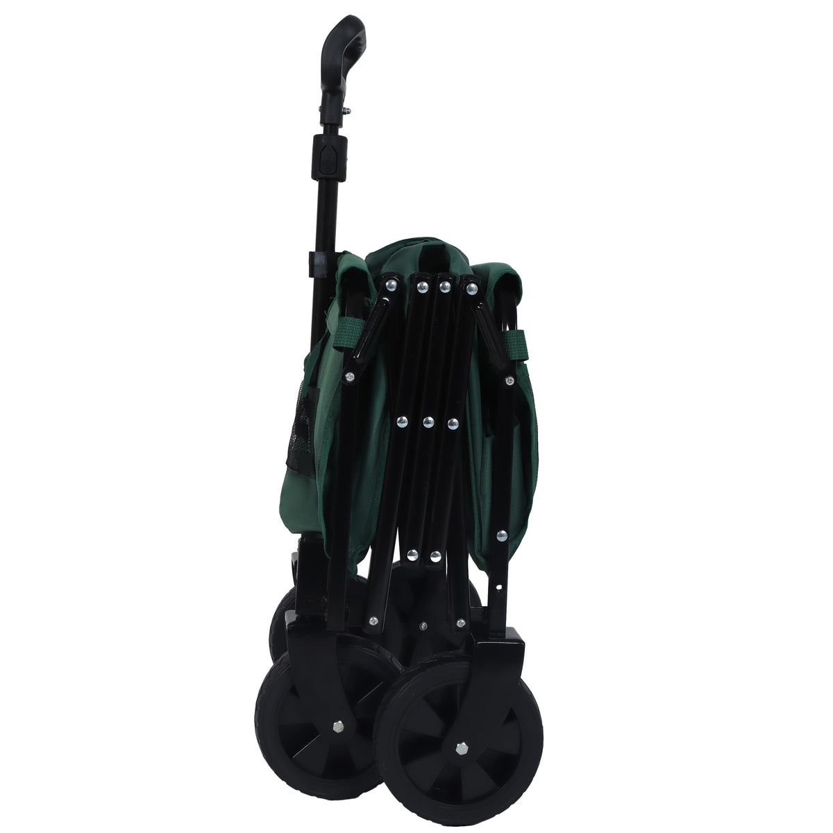 Expandable Dual-Layer Utility Wagon with 100% Extra Space - Grocery Cart for Camping, Shopping, Sports, Gardening, Fishing, Supports 225lbs, Green - image 14