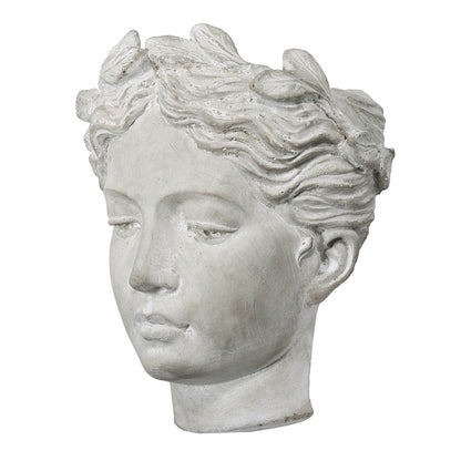 6.7x5.5x8.7" Visage Cement Wall Planter Wall Vase, Small - image 5