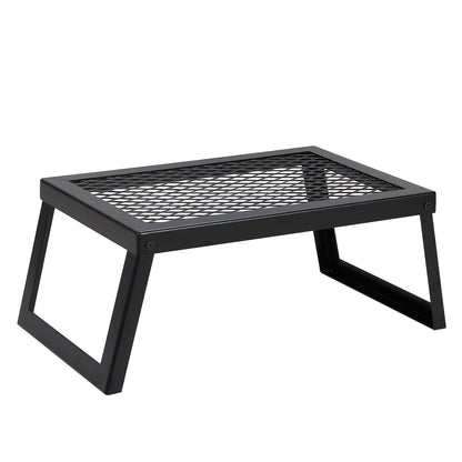 Folding Campfire Grill, Heavy Duty Steel Mesh Grate, 18" Portable Camping Grates Over Fire Pit, Camp Fire Cooking Equipment with Legs Carrying Bag, Grilling Rack for Outdoor Open Flame Cooking - image 5