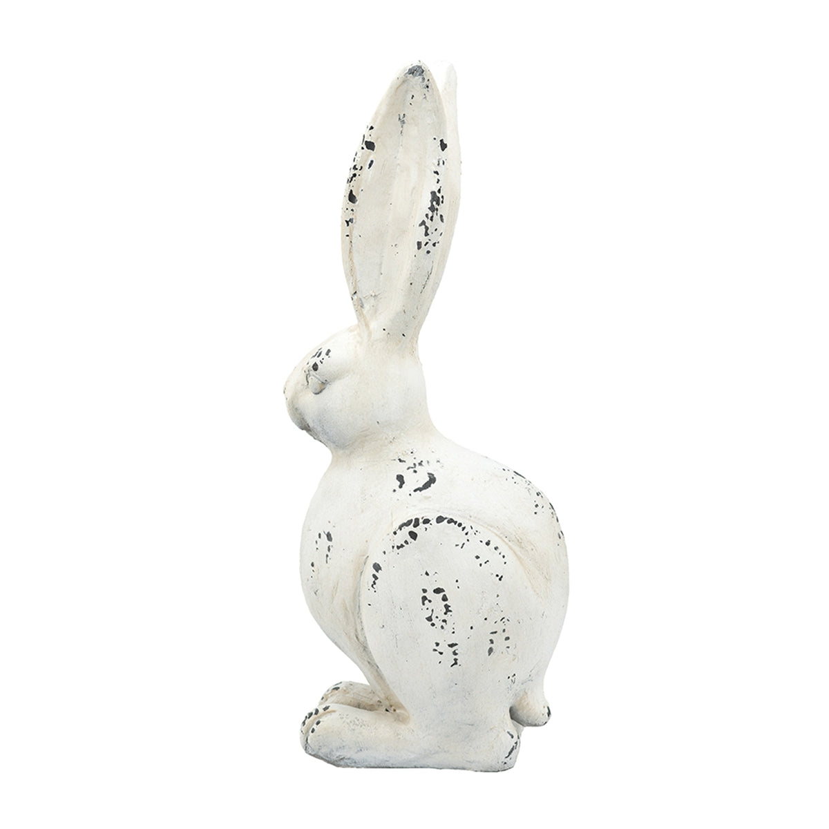 8.3x5.1x18.5" White Rustic Rabbit Figurine, Small - image 4