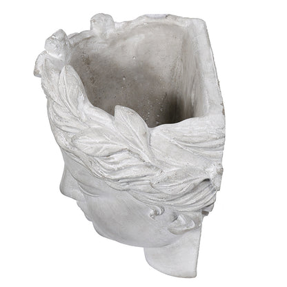 6.7x5.5x8.7" Visage Cement Wall Planter Wall Vase, Small - image 6