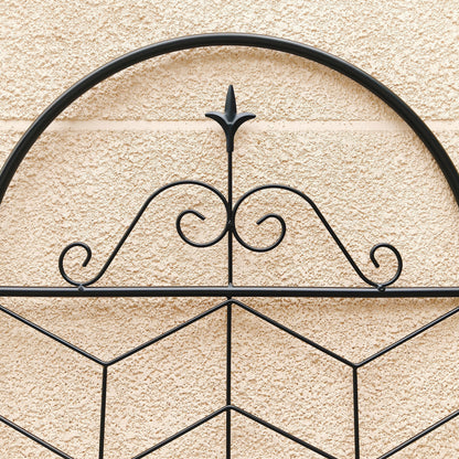 2 Pack Metal Garden Trellis 71" x 19.7" Rustproof Trellis for Climbing Plants Outdoor Flower Support Black - image 8