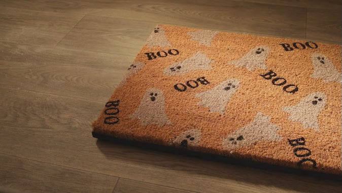 Halloween LED Lighted Coir Doormats
