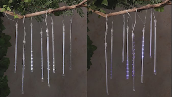 Solar Meteor Shower LED Lights