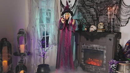 Motion-Sensor Lighted Witch