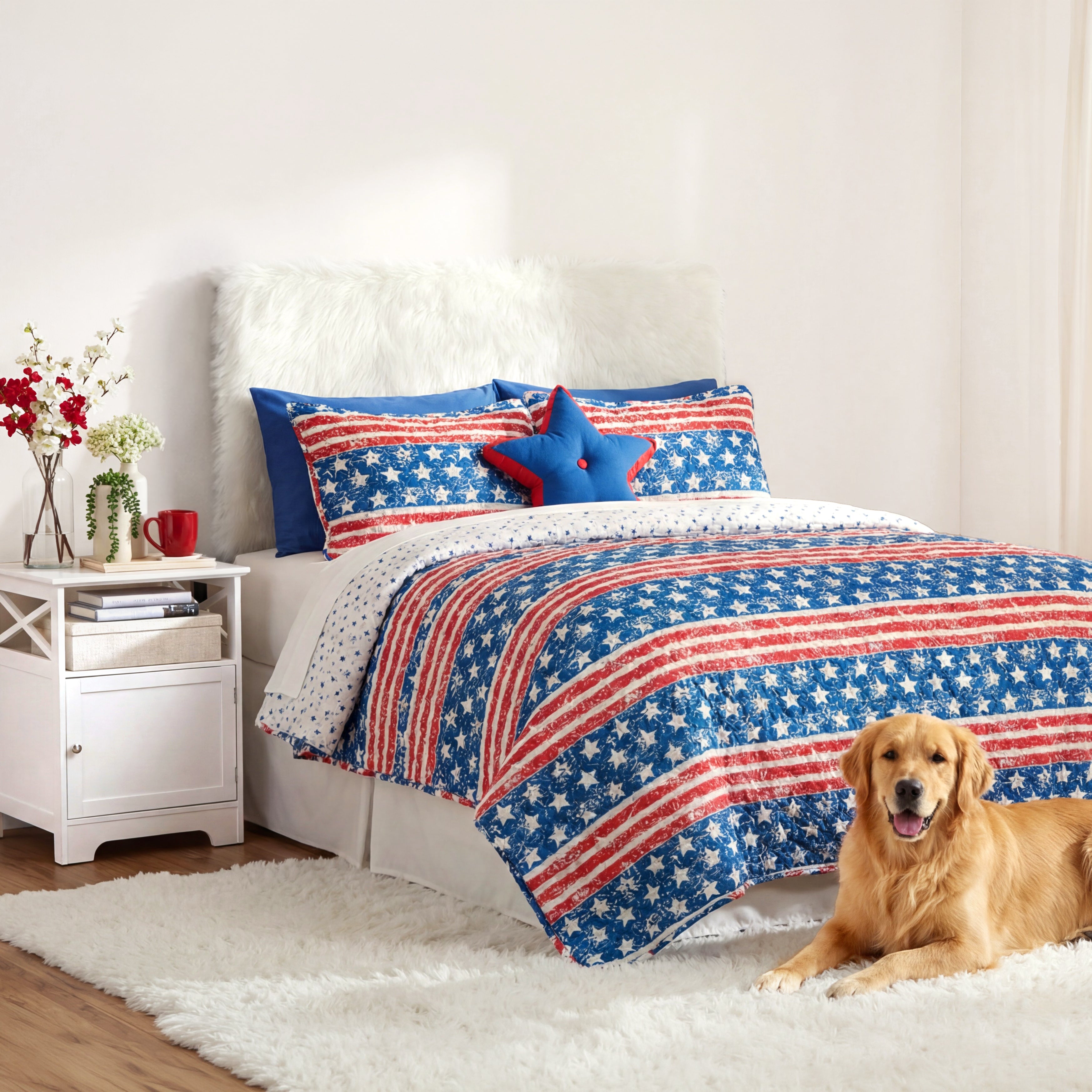 Mossy Oak Stars and Stripes Reversible Quilt, Full/Queen or King