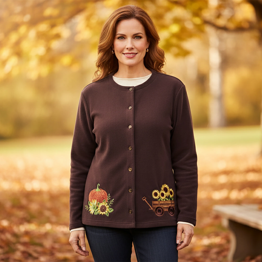 Women's Harvest Button Down Cardigan Sweater