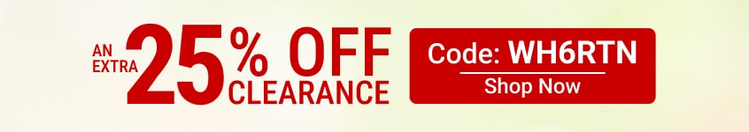 An extra 25% off clearance