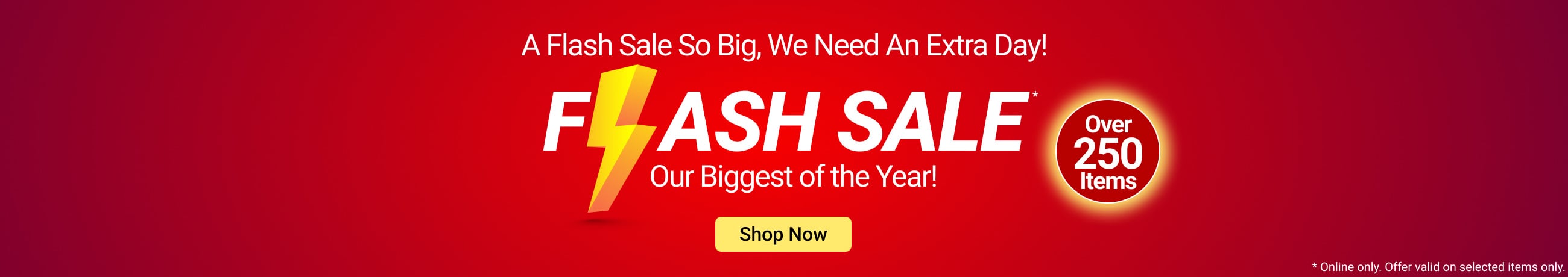 Flash Sale - shop now