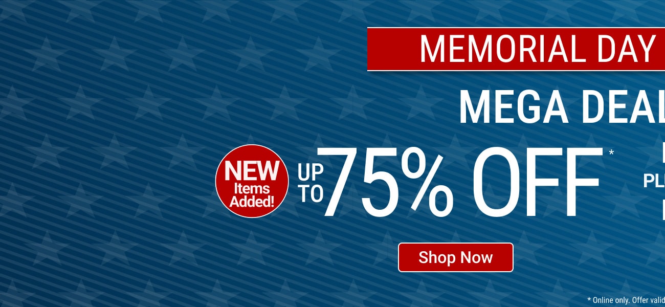 Memorial Day savings event up to 75% off - Shop now