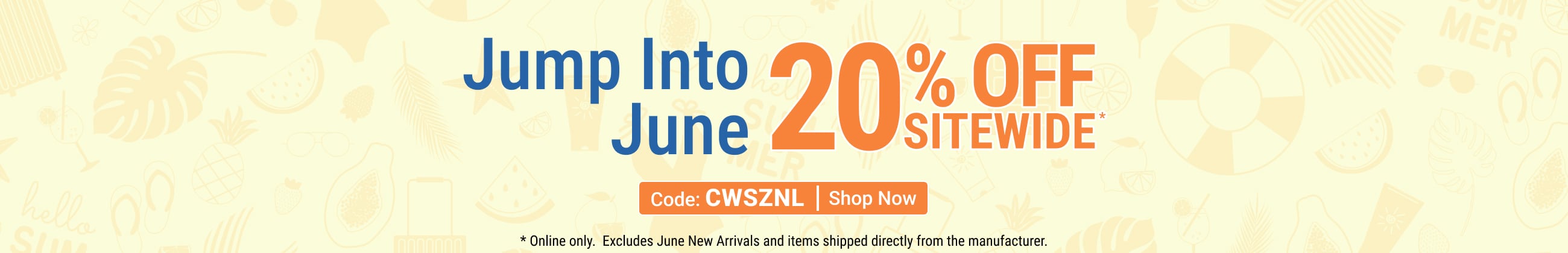 20% off sitewide - shop now