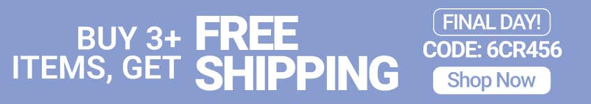 Buy Any 3+ Items, Get Free Shipping - Shop Now